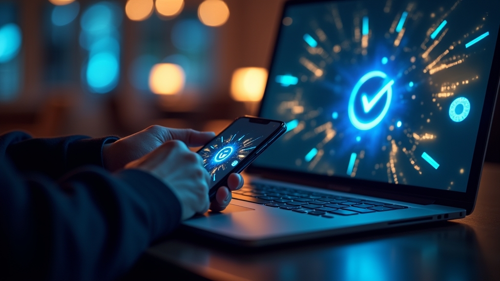 Player logging into a casino account on phone and desktop