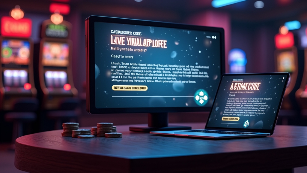 Live bonus code update board beside casino slot machines